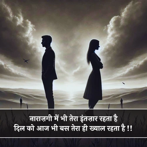 Narazgi Shayari 2 Lines in Hindi Narazgi Shayari 2 Lines in Hindi