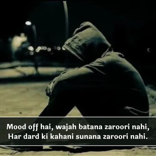 Mood Off Shayari in English Mood Off Shayari in English